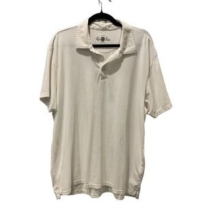Alan Paine England Polo Shirt White Mens Medium. English Polo